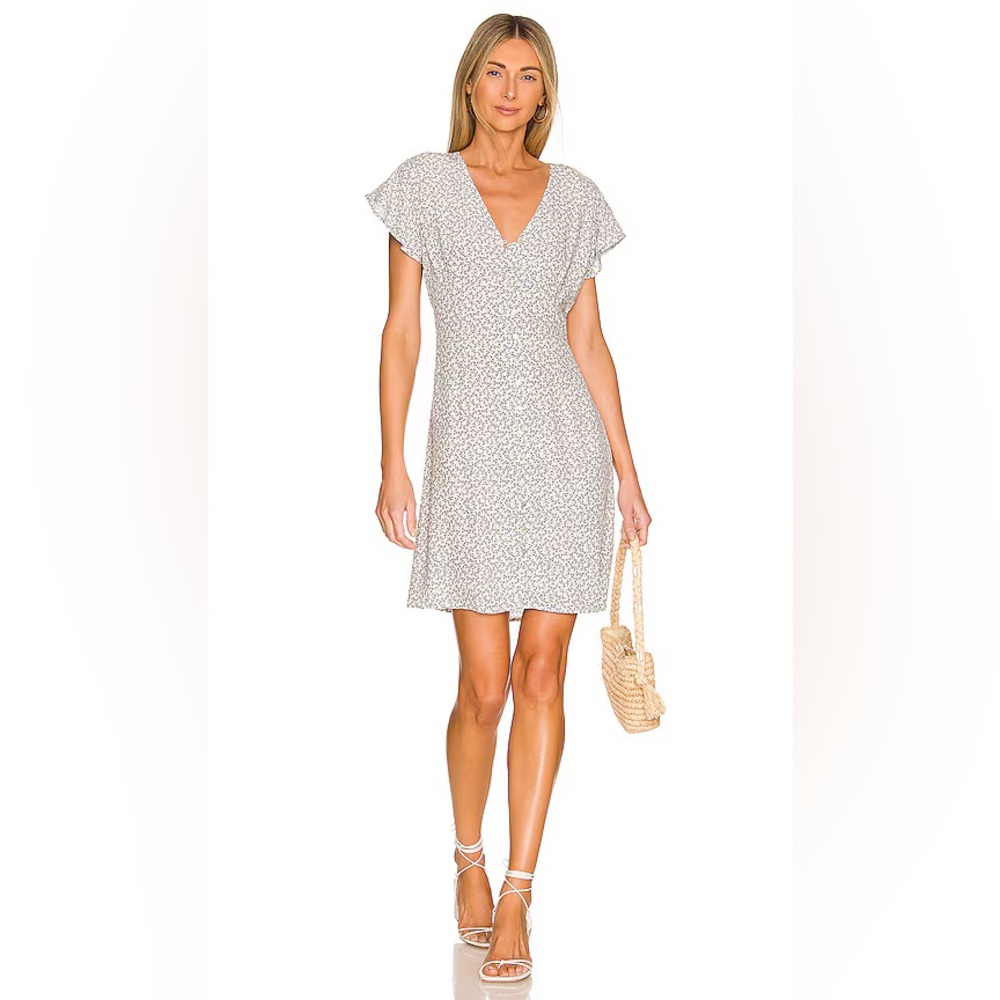 Rails- Helena Midi Dress in Blue Garden Size XS